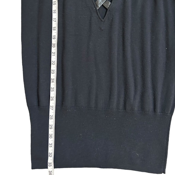 Skaist Taylor Black Wool Mini Sweater Dress Size Large - Picture 11 of 12